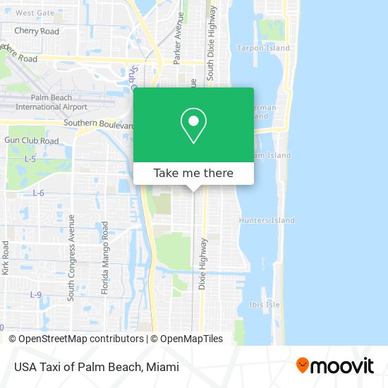 Mapa de USA Taxi of Palm Beach