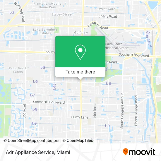 Adr Appliance Service map