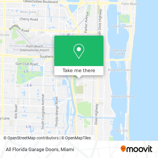 All Florida Garage Doors map