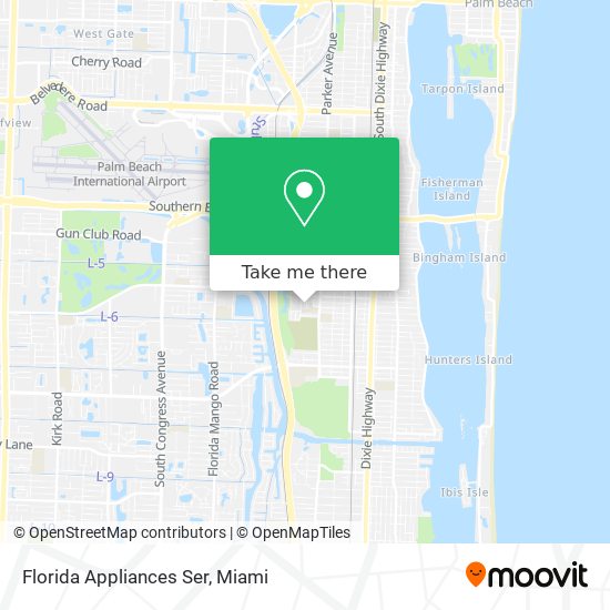 Mapa de Florida Appliances Ser