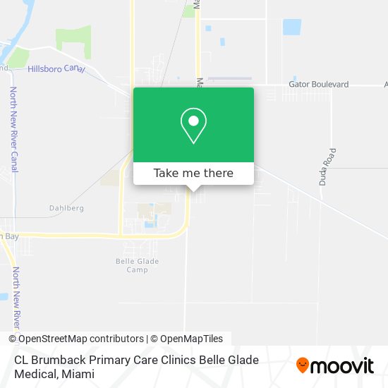 CL Brumback Primary Care Clinics Belle Glade Medical map