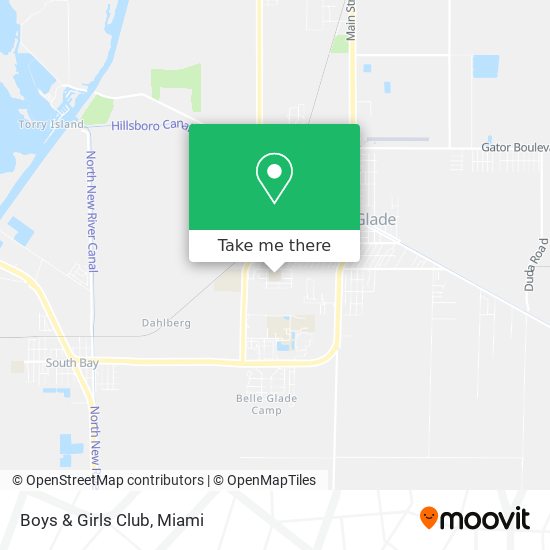 Boys & Girls Club map