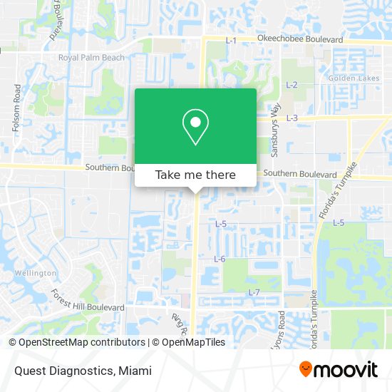 Quest Diagnostics map