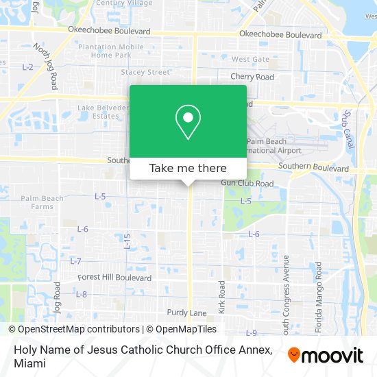 Mapa de Holy Name of Jesus Catholic Church Office Annex