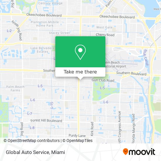 Global Auto Service map