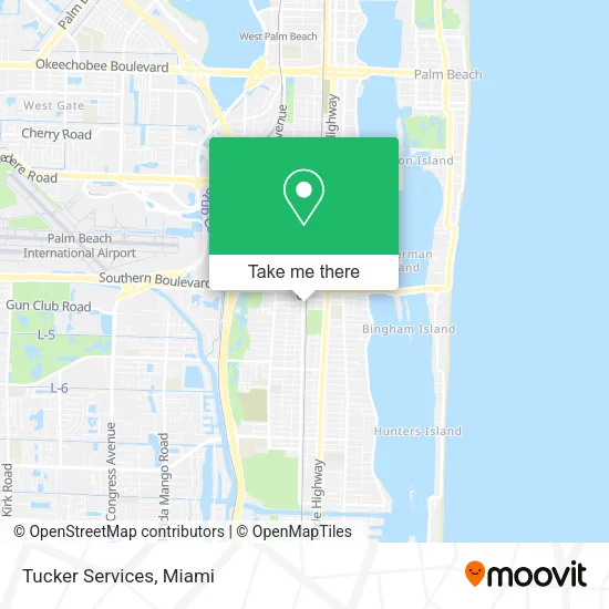 Mapa de Tucker Services