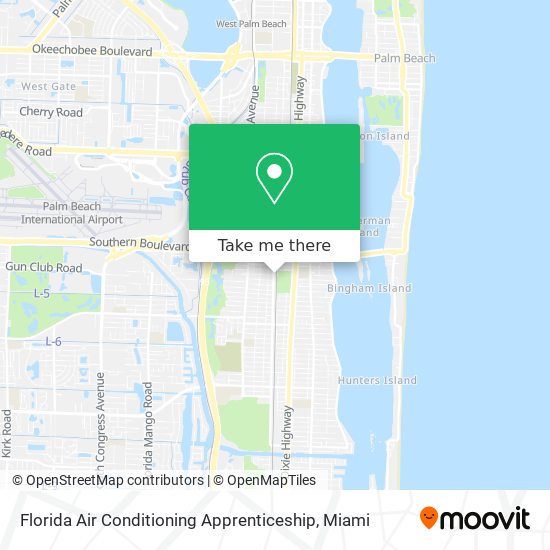 Florida Air Conditioning Apprenticeship map