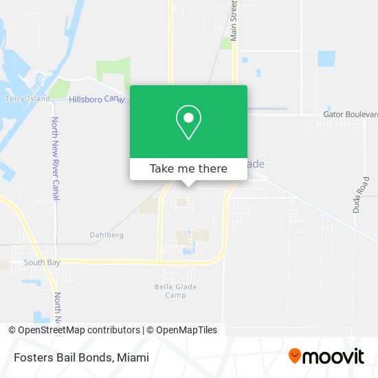 Fosters Bail Bonds map