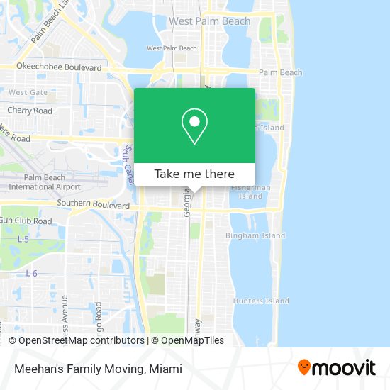 Meehan's Family Moving map