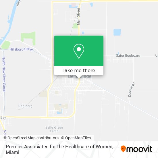 Premier Associates for the Healthcare of Women map