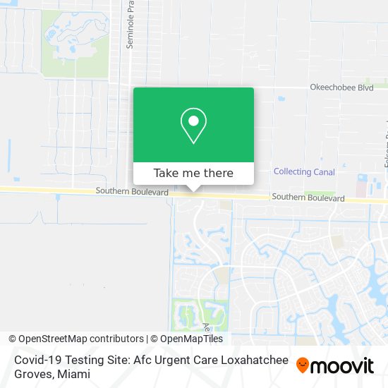 Covid-19 Testing Site: Afc Urgent Care Loxahatchee Groves map