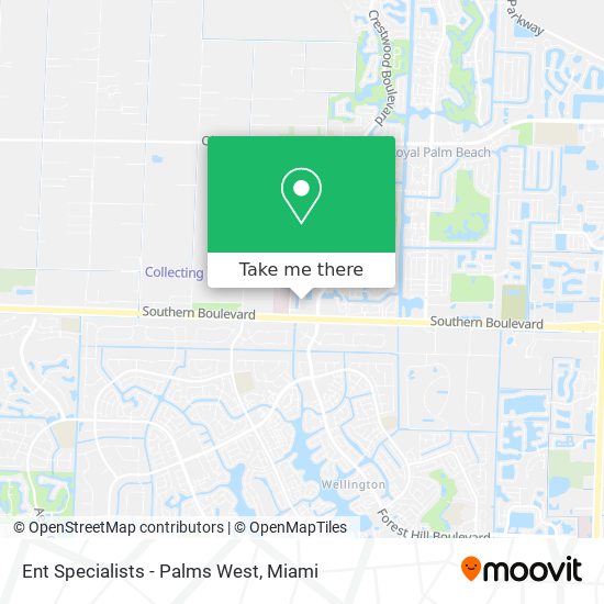 Mapa de Ent Specialists - Palms West