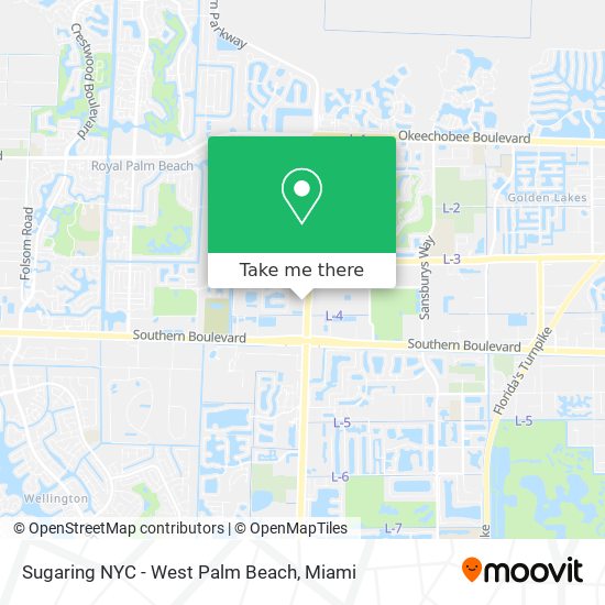 Mapa de Sugaring NYC - West Palm Beach