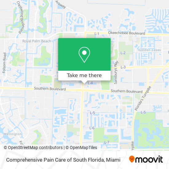 Mapa de Comprehensive Pain Care of South Florida