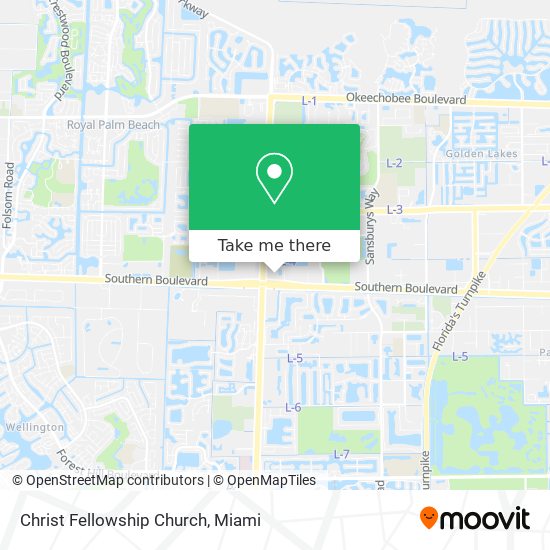 Mapa de Christ Fellowship Church