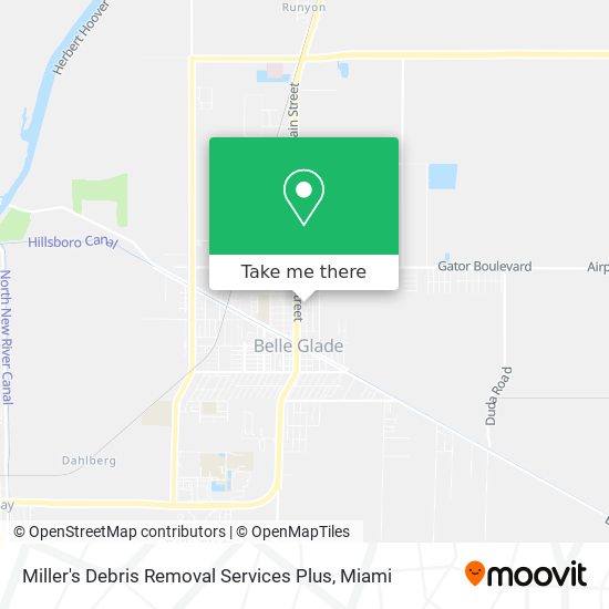 Miller's Debris Removal Services Plus map