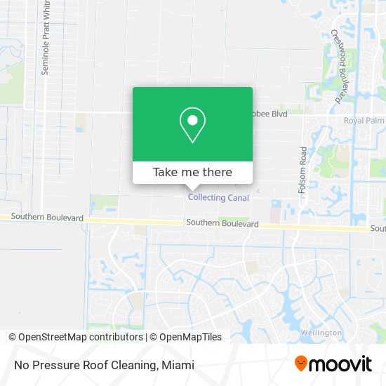 No Pressure Roof Cleaning map