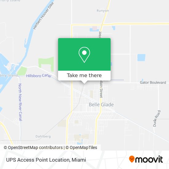 UPS Access Point Location map