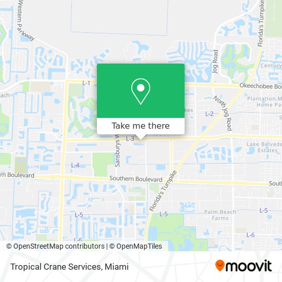 Tropical Crane Services map