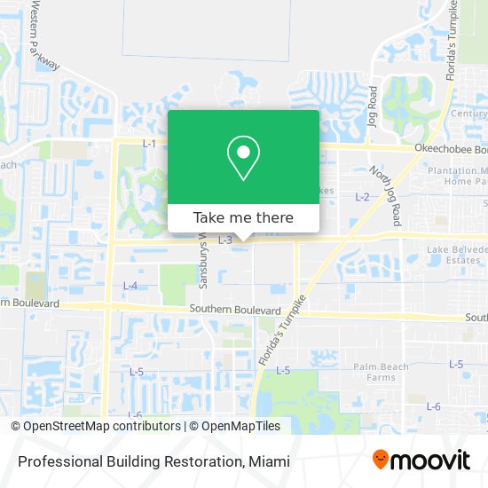 Professional Building Restoration map