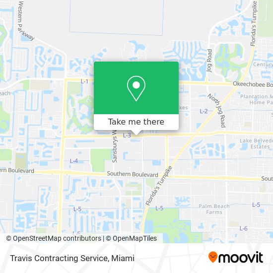 Mapa de Travis Contracting Service