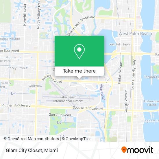 Glam City Closet map