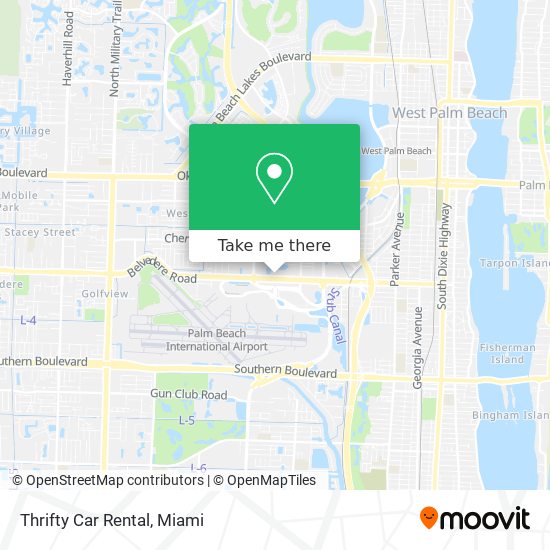 Thrifty Car Rental map