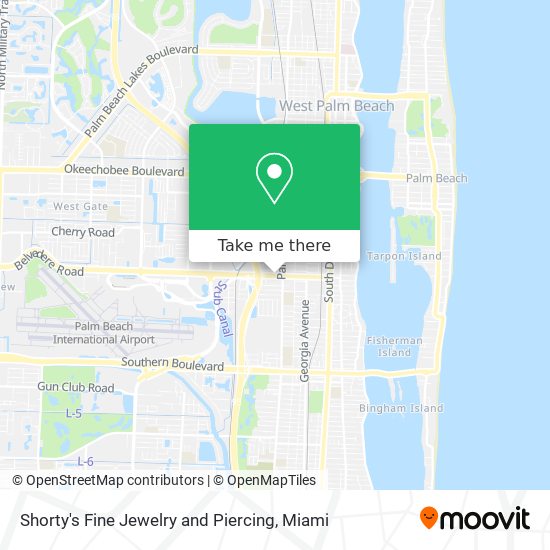 Shorty's Fine Jewelry and Piercing map