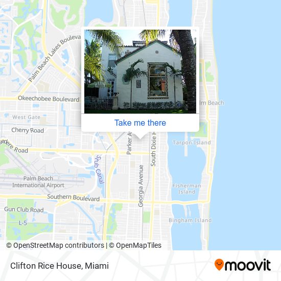 Clifton Rice House map