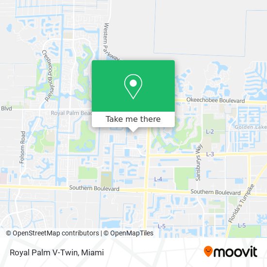 Mapa de Royal Palm V-Twin