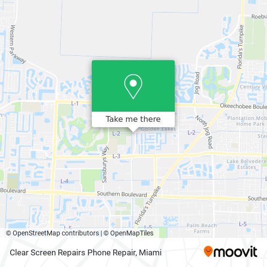 Mapa de Clear Screen Repairs Phone Repair