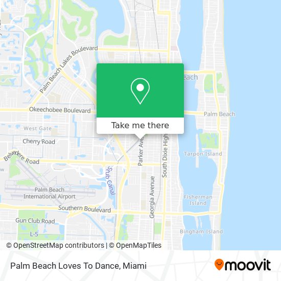 Palm Beach Loves To Dance map