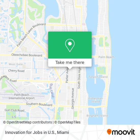 Mapa de Innovation for Jobs in U.S.