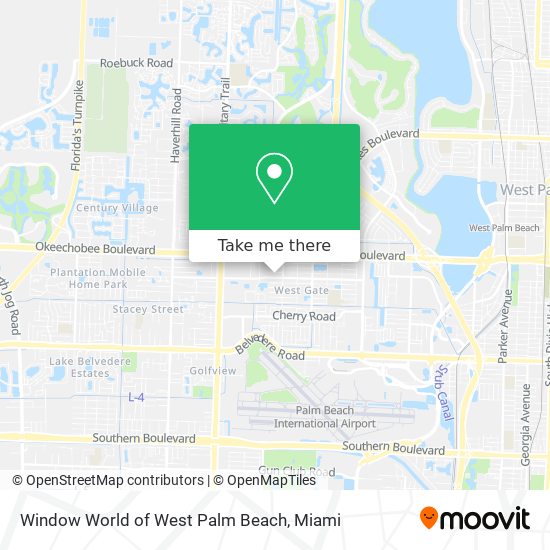 Window World of West Palm Beach map