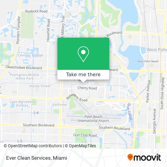 Ever Clean Services map