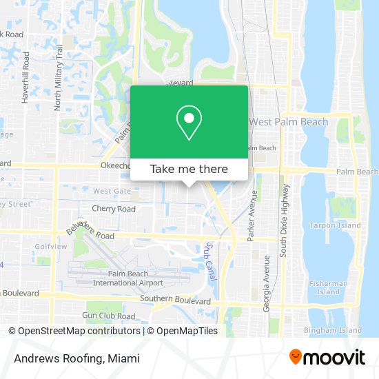 Mapa de Andrews Roofing