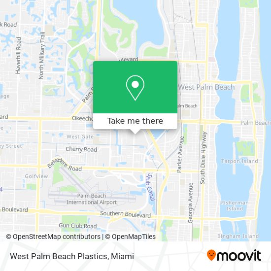 Mapa de West Palm Beach Plastics