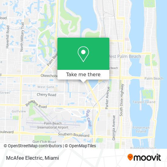 McAfee Electric map
