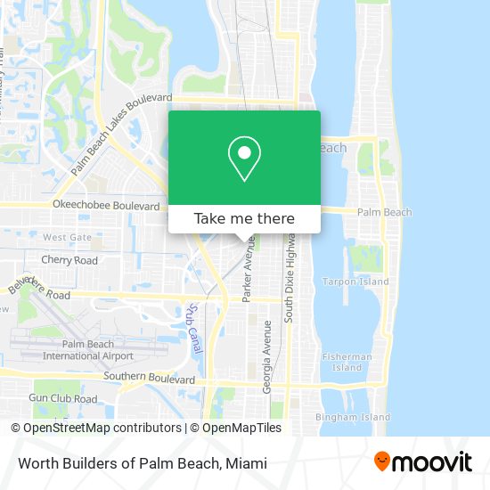 Worth Builders of Palm Beach map