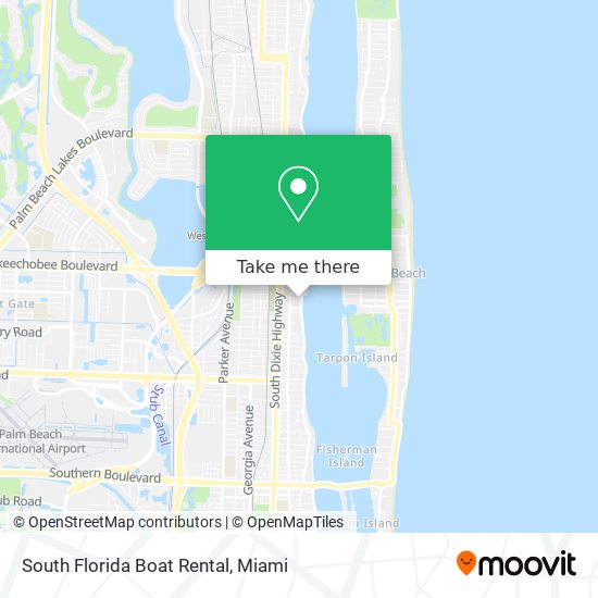 South Florida Boat Rental map