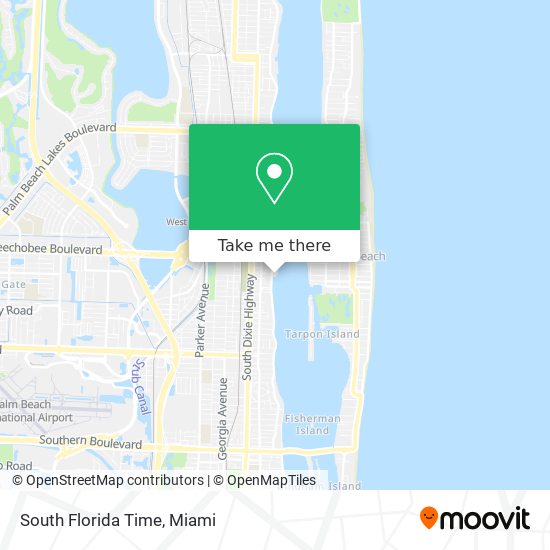 South Florida Time map