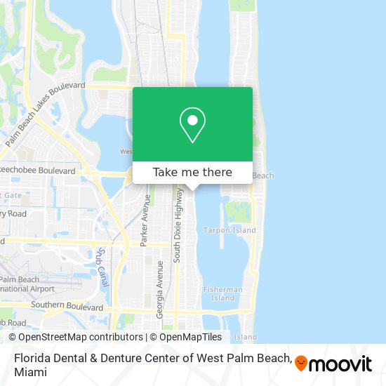 Florida Dental & Denture Center of West Palm Beach map