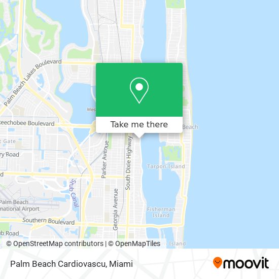 Palm Beach Cardiovascu map