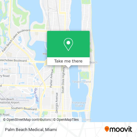 Palm Beach Medical map