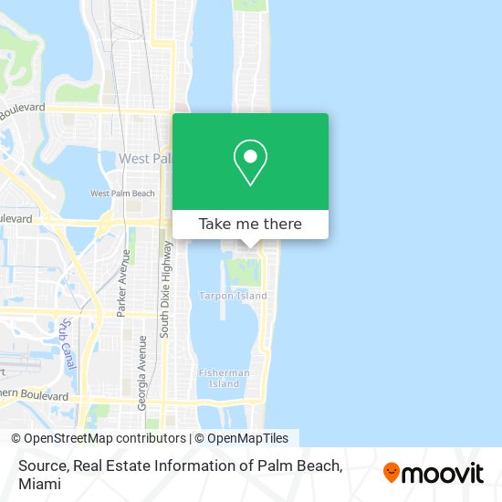 Mapa de Source, Real Estate Information of Palm Beach