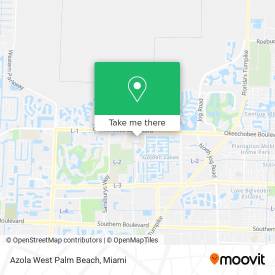 Azola West Palm Beach map