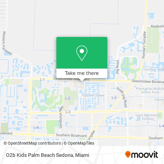 Mapa de O2b Kids Palm Beach Sedona