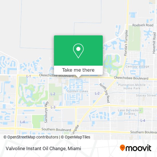 Valvoline Instant Oil Change map