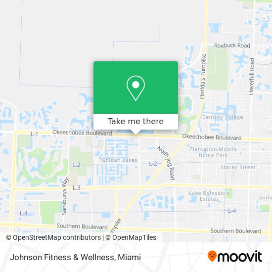 Mapa de Johnson Fitness & Wellness