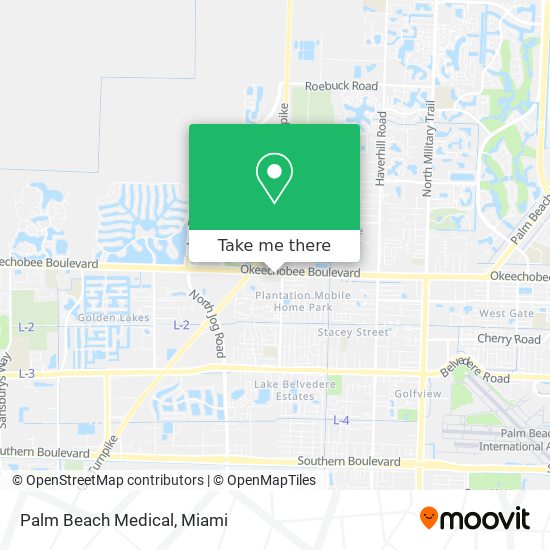Palm Beach Medical map